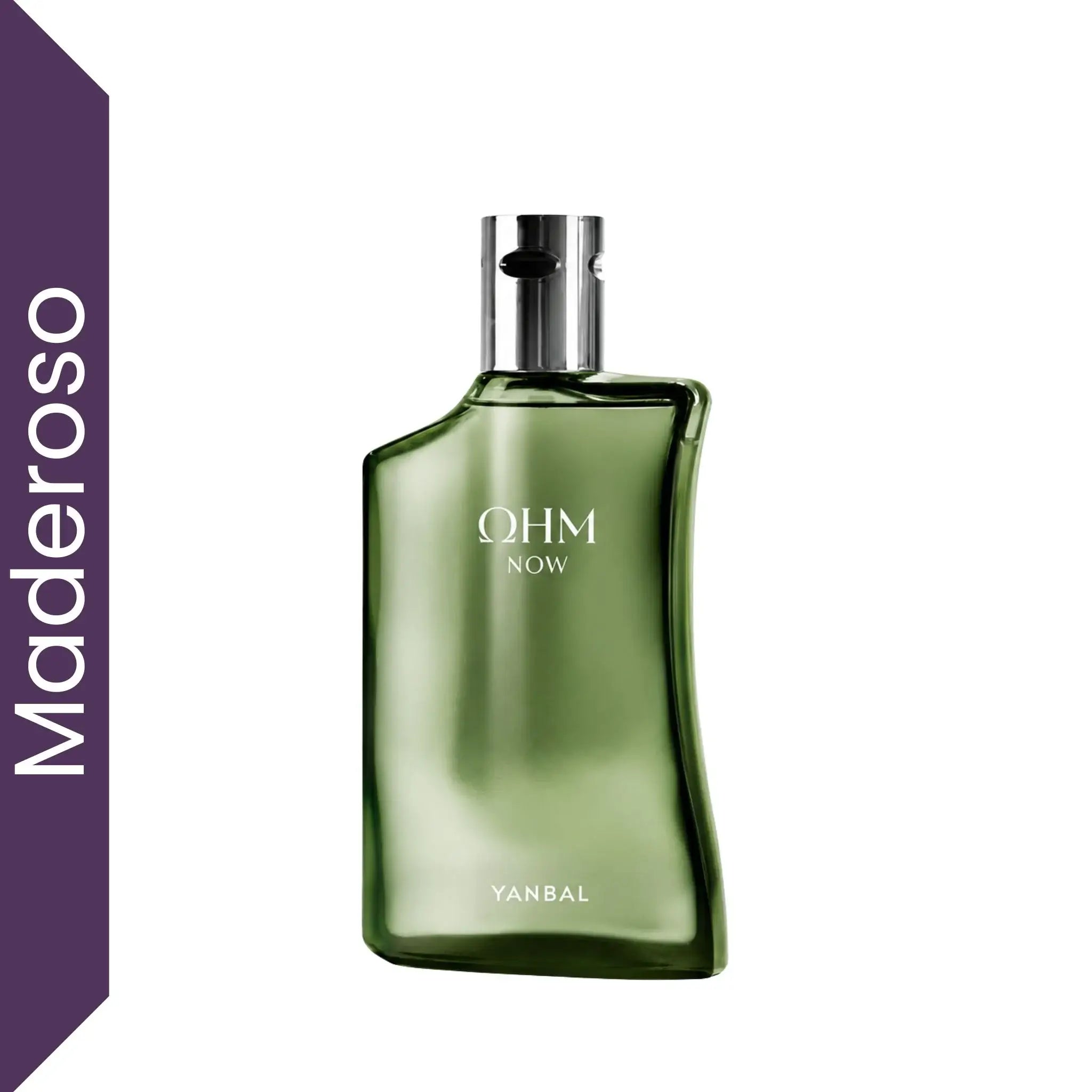 Perfume OHM NOW de Yanbal para hombre sobre fondo blanco, fragancia masculina original de 100 ml en Colombia.