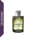 Perfume Jaque Parfum Yanbal para hombre sobre fondo blanco. Fragancia masculina ambarada licorosa con notas de azafrán, coñac y roble real, ideal para hombres elegantes que buscan perfumes intensos, sofisticados y de larga duración en Colombia.
